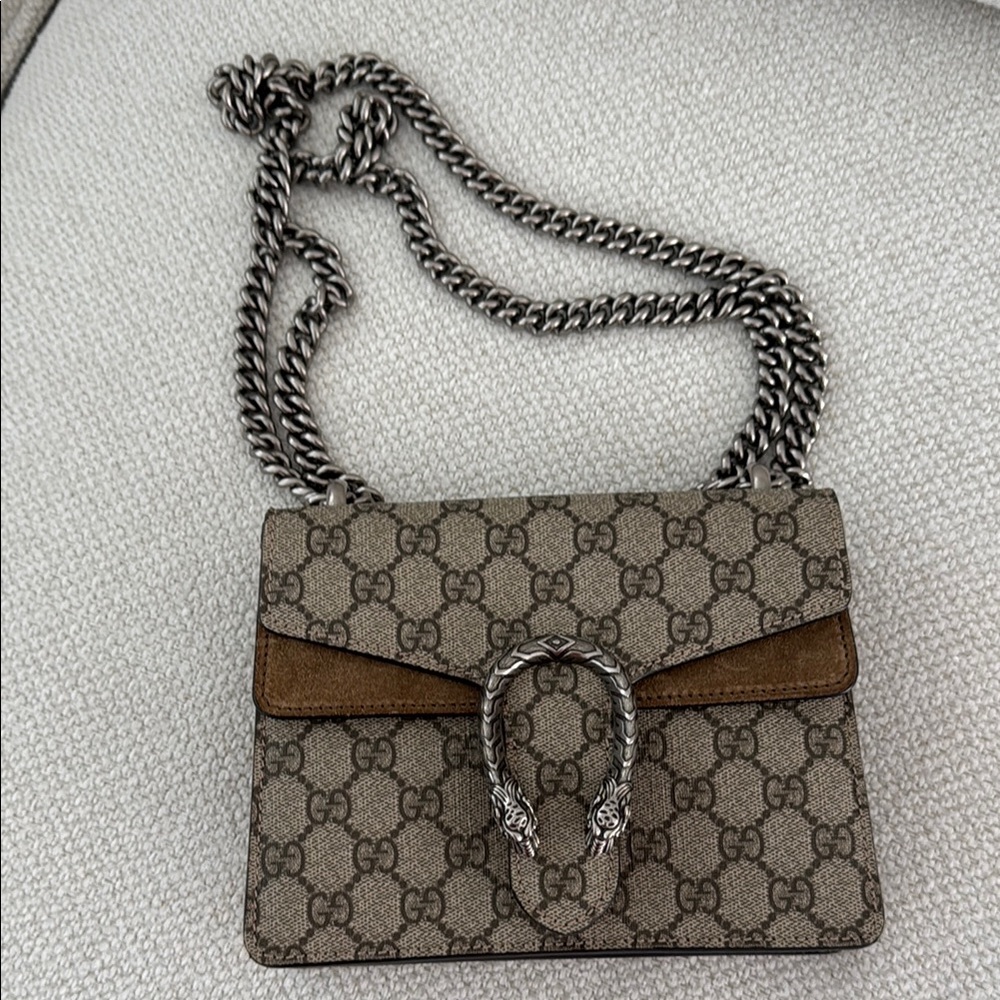 Gucci Tan and Brown Crossbody Bag